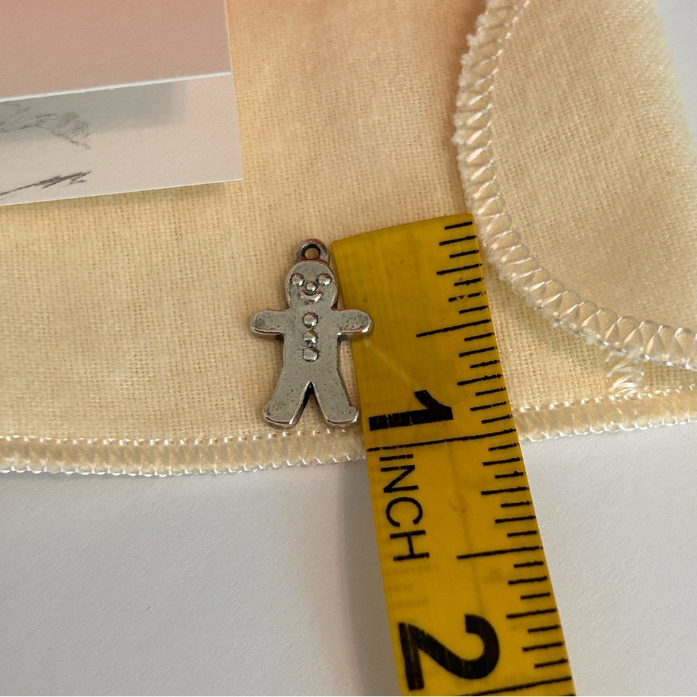 RETIRED JAMES AVERY sterling silver gingerbread man charm  new box & dust pouch - Picture 4 of 6